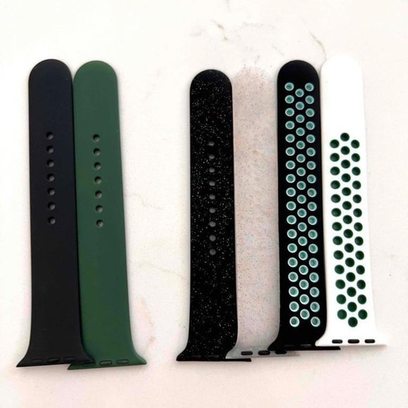 Apple iWatch LONGER SIDE Replacement Band, Lot of 6, Four 40MM , Two 44MM , New - Picture 2 of 6